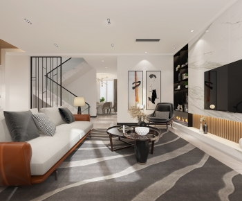 Modern A Living Room-ID:914714106