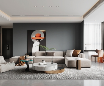 Modern A Living Room-ID:653280026