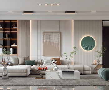 Modern A Living Room-ID:558190389