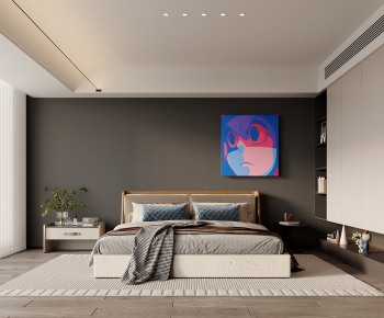 Modern Wabi-sabi Style Bedroom-ID:505218033