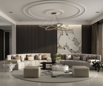 Modern A Living Room-ID:989449027