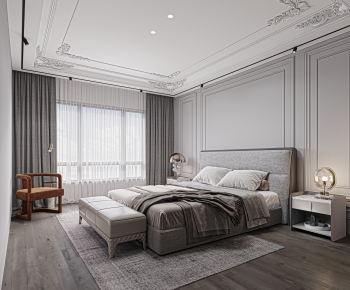 Simple European Style Bedroom-ID:832597975