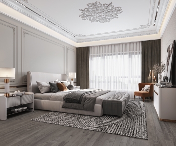 Modern French Style Bedroom-ID:424828054