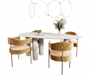 French Style Dining Table And Chairs-ID:562855968