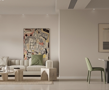 Wabi-sabi Style A Living Room-ID:564837935