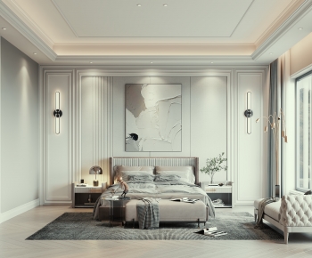 Simple European Style Bedroom-ID:674237019