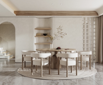 Modern Wabi-sabi Style Dining Room-ID:714209083