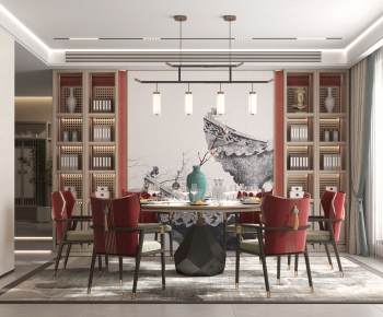 New Chinese Style Dining Room-ID:148001919