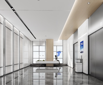 Modern Office Elevator Hall-ID:840329896
