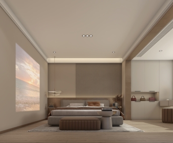 Modern Wabi-sabi Style Bedroom-ID:447555072