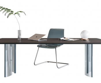 Modern Computer Desk And Chair-ID:750010972
