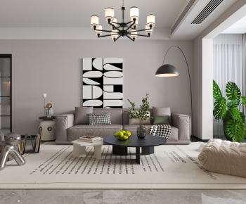 Modern A Living Room-ID:277842046
