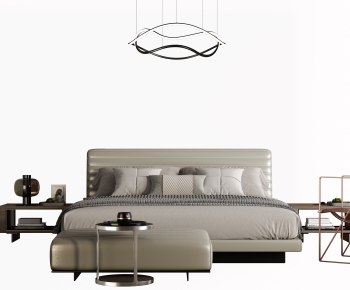 Modern Double Bed-ID:781424052