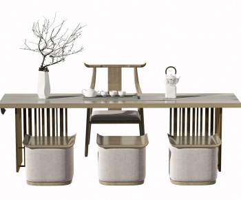 New Chinese Style Tea Tables And Chairs-ID:402491151