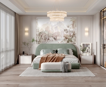 Simple European Style Bedroom-ID:327145105