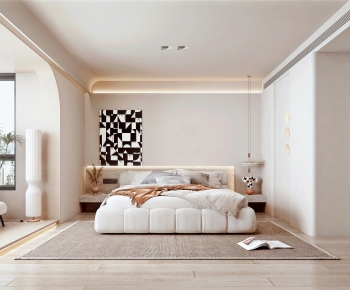 Modern Wabi-sabi Style Bedroom-ID:969410905