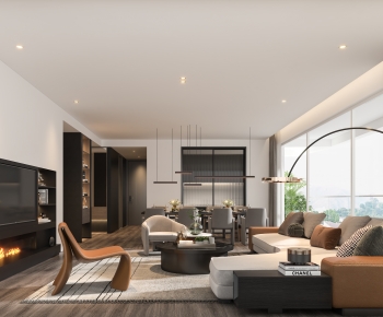 Modern A Living Room-ID:292289027