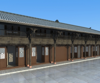 Chinese Style Ancient Architectural Buildings-ID:874723912