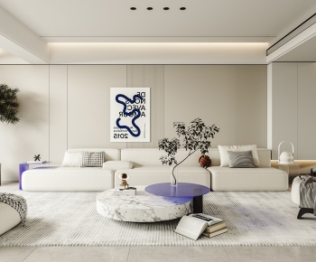 Wabi-sabi Style A Living Room-ID:423924921