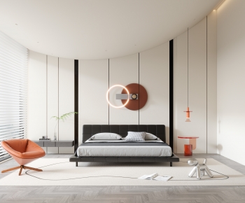 Modern Wabi-sabi Style Bedroom-ID:434578905