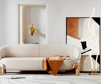 Modern Wabi-sabi Style A Sofa For Two-ID:703572998