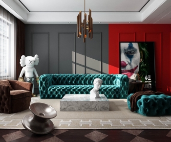 Modern A Living Room-ID:597809089