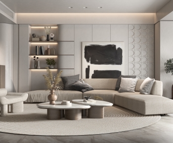 Wabi-sabi Style A Living Room-ID:530680898
