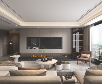 Modern A Living Room-ID:657833105