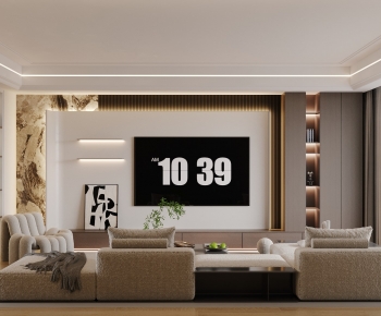 Modern A Living Room-ID:631769901