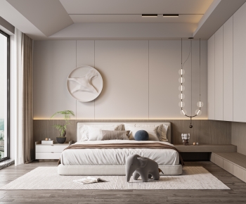Modern Wabi-sabi Style Bedroom-ID:538608072