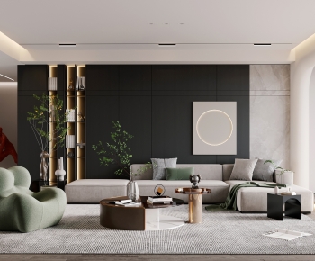Modern A Living Room-ID:640218026