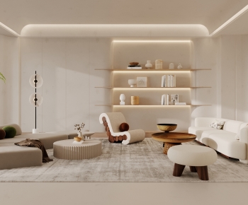 Wabi-sabi Style A Living Room-ID:108342895