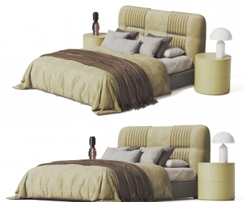 Modern Double Bed-ID:803801063