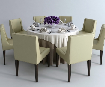 Modern Dining Table And Chairs-ID:792238959