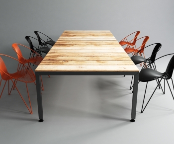 Industrial Style Leisure Table And Chair-ID:896294124