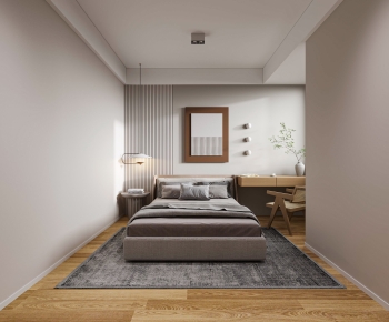 Wabi-sabi Style Bedroom-ID:997411014