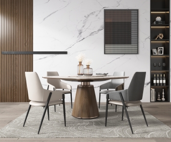 Modern Dining Table And Chairs-ID:736751088