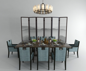 New Chinese Style Dining Table And Chairs-ID:322774895