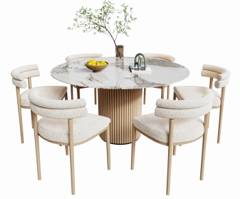 Modern Dining Table And Chairs-ID:591723925