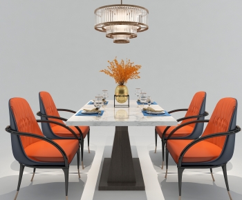 Modern Dining Table And Chairs-ID:486474044