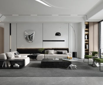 Modern A Living Room-ID:284174925