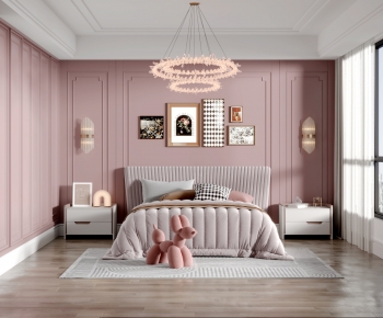 Simple European Style Bedroom-ID:697916036