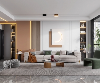 Modern A Living Room-ID:357583053