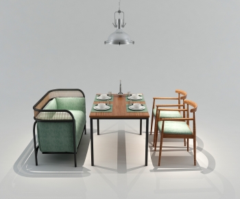 New Chinese Style Dining Table And Chairs-ID:305083993