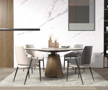 Modern Dining Table And Chairs-ID:671025991
