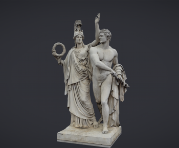欧式古典人物雕塑-ID:184734115