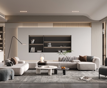Modern A Living Room-ID:733571051