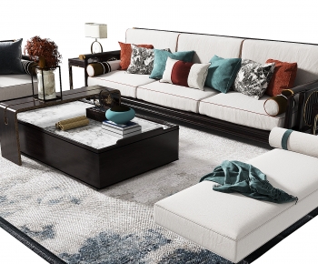 New Chinese Style Sofa Combination-ID:325803042
