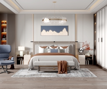 New Chinese Style Bedroom-ID:451364999