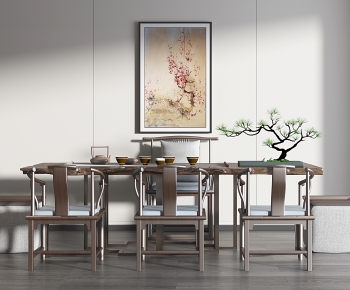 New Chinese Style Tea Tables And Chairs-ID:245471055